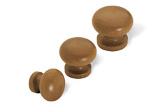 pomello 279 POMELLO 279, pomoli di design. Mital produttore di pomoli: pomolo in legno tornito con bussola ottone, completo di vite m4 x 25.