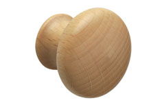 pomello 347 POMELLO 347, pomoli di design. Mital produttore di pomoli: pomolo in legno tornito con bussola ottone, completo di vite m4 x 25.