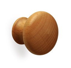 pomello 347 POMELLO 347, pomoli di design. Mital produttore di pomoli: pomolo in legno tornito con bussola ottone, completo di vite m4 x 25.