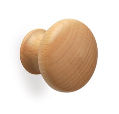 pomello 347 POMELLO 347, pomoli di design. Mital produttore di pomoli: pomolo in legno tornito con bussola ottone, completo di vite m4 x 25.