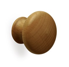 pomello 347 POMELLO 347, pomoli di design. Mital produttore di pomoli: pomolo in legno tornito con bussola ottone, completo di vite m4 x 25.