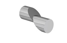 pomello 350 POMELLO 350, pomoli di design. Mital produttore di pomoli: pomolo in zama pressofusa, completo di vite m4 x 25.