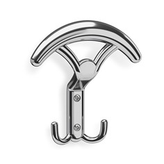 appendiabiti da parete 1090 APPENDIABITI DA PARETE 1090, portabiti di design. Mital produttore di portabiti: portabito in zama pressofusa, completo di viti.