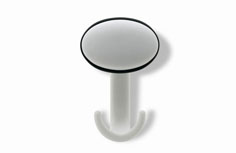 coat hook AT90 COAT HOOK AT90, design coat hooks. Mital manufactures coat hooks: embossed resin coat hook with invisible hooking system.