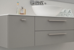 handle 3990 HANDLE 3990, design handles. Mital manufactures handles: aluminium handle. e size with multicenter, screws m4 x 25.